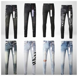 Jeans de jeans roxo jeans jeans jeans mass skinny jeans designer de luxo jeans calça angustiada motociclista raspada azul jean slim fit motocicleta