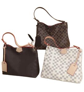 Borse GRACEFUL di lusso Moda Donna MM Borsa shopping hobo Borsa classica in tela Borsa a tracolla morbida in pelle con tracolla piatta Lady