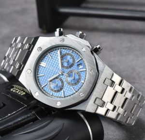 AAA NOWOŚĆ zegarek modowych Mens Automatyczny ruch kwarcowy Wodoodporny wysokiej jakości Wristwatch Hour Hand Display Metal Pasek Proste luksusowe popularne na rękę dhgate