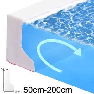 Silicone Shower Barrier Bathroom Water Stopper Shower Non-slip Dry And Wet Separation Flood Barrier Door Bottom Sealing Strip 240311