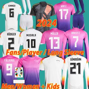 2024ユーロカップドイツサッカージャージハンメルGnabry 24 25 Kroos Werner Draxler Reus Muller Gotze Men Football Shirts Kids Kits Kits Fans Playerバージョンホームアウェイ