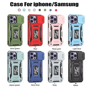 Shockproof Phone Cases For Iphone 15 14 Pro Max 13 12 mini Samsung S24 Ultra S23 FE S22 Plus A33 A05 A15 A25 A53 5G A14 A23 A34 A54 Hybrid Armor Case Bumper Silicone Cover