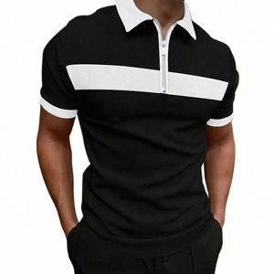 2024 Summer New Men's Short Sleved koszula polo C77Q#