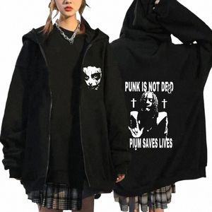 rapper Playboi Carti Is Not Ded Opium Saves Lives Zipper Hoody Men's Hip Hop Gothic Oversized Zip Up Sweatshirt Streetwear Coats 855k#