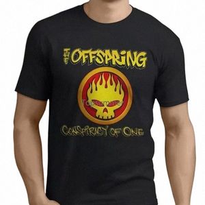 새로운 인기있는 The Offspring Rock Band 남자 블랙 티셔츠 크기 S 3xl 짧은 슬리브 O 목 코트 Tshirt v4hc#