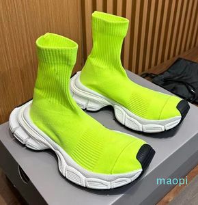 2024 Superkvalitet Dad Sock Speed ​​Sneakers Shoes Technical Knit Stretch Fabric Men Women Runner Sports Breath Rubber Sole Mesh Par Comfort Casua Walking