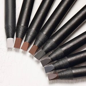 8PCS Hard Eyebrow Pencil White Permanent Makeup Eye Brow Definer Enhancers Pen Eye Pigments Cosmetics Tool 240315