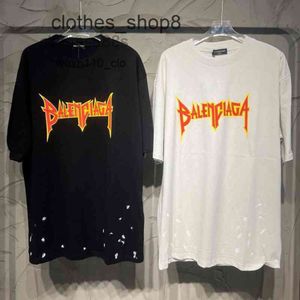 メンズシャツデザイナーBalencigs Tシャツセーター品質メンスタイル摩耗した壊れた穴限定版ロックバンドSE9WTS TTQD R3p3