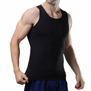Estate Uomo Maglia Allenamento Palestra Canotta Mens Muscle Sleevel Camicia sportiva Fitn Vest Quick Dry Skinny Vest Top Canottiera a597 #