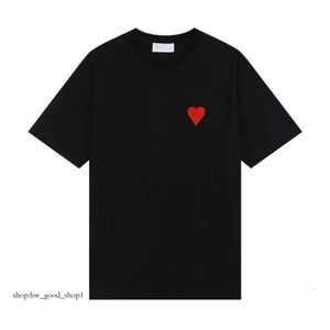 Amis Play Brand Newest Mens Women Designer of Luxury Amis T Shirt Fashion Men S Casual Tshirt Man Clothing Little Red Heart Chuan Kubao Ling Polo Shirt Lt6i 738