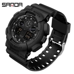 Sande 2021 Watch Digital Watch's Sport Watches for Men Relógio à prova d'água Overlate Watch Male Relogio Digital Masculino X0524273U