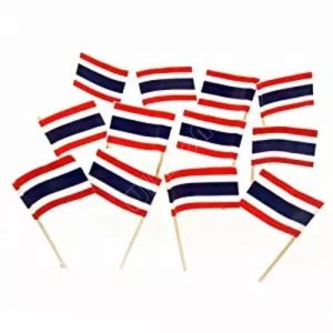 Accessories 300PCS Pack Thailand Toothpick Flag Paper Food Picks Dinner Cake Toothpicks Paper flags Cupcake Decoration Fruit Cocktail Sticks