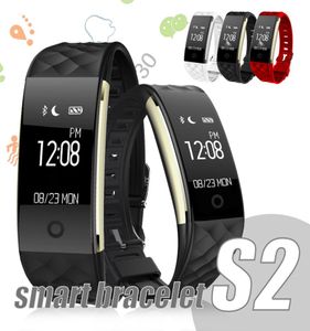 S2 pulseira inteligente bluetooth smartwatches rastreador de fitness para iphone android celular ip67 à prova dip67 água monitor freqüência cardíaca aço str8138075