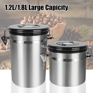 Storage Bottles Coffee Container With Co2 Valve Premium For Beans Airtight Lid Preserves Freshness Canister Stainless Steel