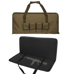 Borse Borsa per pistola tattica da 70 cm Borsa per fucile per fucile Borsa per caccia all'aperto Borsa per fondina per pistola militare Paintball con tracolla