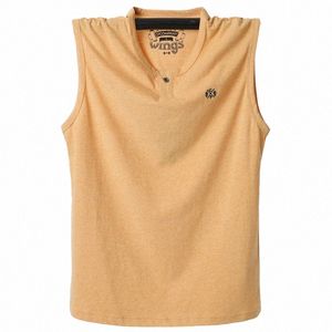 Tank Tops Männer Männer Schweiß Große Yards Männer Weste Weste Sommer Komfortable Kühle Super Große Sleevel Cott Unterhemd Plus größe 6XL C90V #