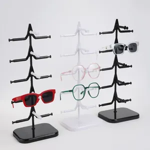 Jewelry Pouches Adjustable Eyeglass Rack With Multiple Layers Secure Eyeglasses Holder Acrylic Presentation Stand Sunglasses Display Shelf