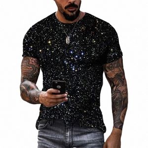 fi Unisex Starry Sky graphic t shirts Summer Casual Men 3D Printed streetwear Hip Hop Persality Short Sleeve Tees Tops t18D#