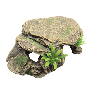 Decorations Aquarium Tank Decorations Ornament Reptile Rocks Cave Decor Mountain Accessories Resin House Rock Hideout Reptiles Reptisoil