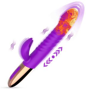 Höft kvinnlig masturbator med automatisk infällbar uppvärmning privata delar Insertion Par Orgasm Vibrator Vuxen Sexuell sexleksaker Produkter 231129