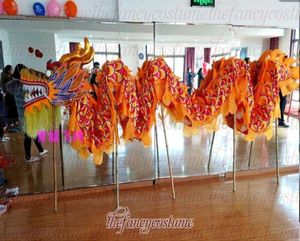 Rozmiar 5 10m 8 Studenci Silk Materiał Dragon Dance Parade Outdoor Gra Living Decor Folk Mascot Costume China Special Culture Holida5751333