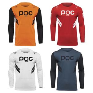 RAUDAX POC Mx Long Sleeve Motocross Cycling Jersey Sports Team Downhill Jerseys MTB Bike Shirts Offroad DH Motorcycle Jerseys 240321