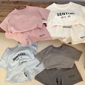 Designer Baby Kids Clothing Boys Girls Clothes Sets Summer Luxury Tshirts Shorts Tracksuit Children Outfits Short Sleeve Shirt Sportsuit esskids CXD2702171-6