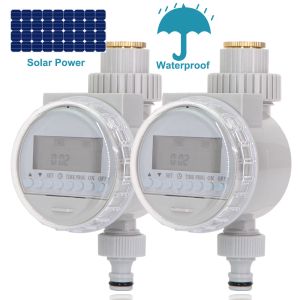 Timers Muciakie Popularny energia słoneczna Water Water Timer Garden Irrigation Elektrozawór Wodoodporny automatyczny wyświetlacz LCD Timer