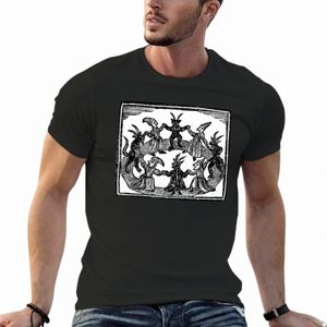 Witches Circle Dance T-shirt Animal Print Shirt för pojkar Anime Grafik T-skjorta kläder för män 994x#