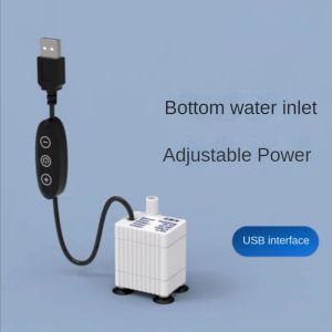 Pumpar aisitin USB Submersible Water Pump Aquarium Fountain Air Fish Pond Tank 1st