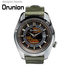 Wristwatches Omnion Fashion Mens ES PT5000/SW200 Polymer dial Vintage Sports Machinery ES Swordsman 20Bar Waterproof C24410