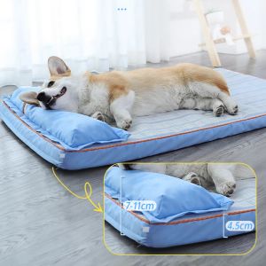 Paspaslar Yaz Soğutma Köpek Yatak Yastık ile KALICI MAT Köpekler için Pets Kanepe Küçük Orta Büyük Köpekler Kediler Serin Köpek Ped Pet Malzemeleri
