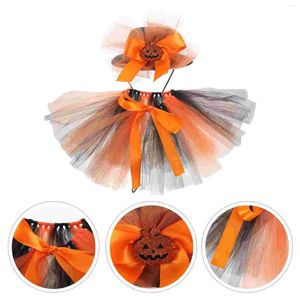 Dog Apparel Halloween Pet Dress Up Set Clothing For Cat Small Costume Skirt Puppy Cosplay Prop Tutu Hat Pumpkin