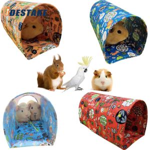 Cages Hamster Game Pipeline Small Pet Fun Tunnel Foldable Pet Hide Passage Tube Guinea Pig Hedgehog Totoro Ferret Cage Accessories