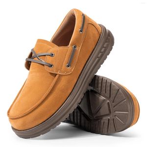 Sapatos casuais fitville masculino deslizamento-em mocassins negócios extra largo último para pés inchados fasciite plantar alívio dor