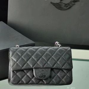 Популярный CF20CM Mini Clamshell Bag Retro и красивая регулируемая длина цепи сумки для плеча изысканная идеальная дизайнерская сумка с серебряной цепью зеркала с зеркалом