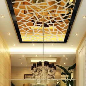 Aufkleber 3D DIY Spiegel Wandaufkleber Kreative geometrische Aufkleber TV Hintergrund Wanddekor Wohnzimmer Schlafzimmer Möbel Dekoration