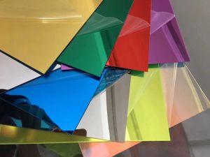 Mirrors 2MM Colorful Mirrors Square Acrylic Sheet Plastic Pier Glass Hotel Decorative Lens Round Circle Plexiglass Not Easy To Broken