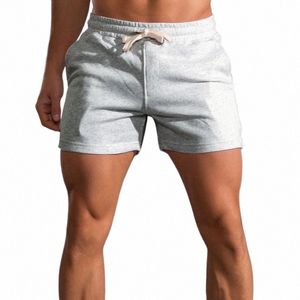 Sommarny 100% Cott Casual Shorts Men Högkvalitativ FI Korta byxor Män