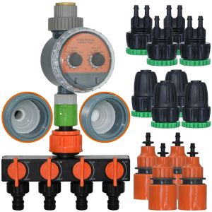 Kits KESLA Garden Watering Irrigator Automatic Ball Valve Timer Sprinkler Drip Irrigation Controller System Outdoor Indoor Greenhouse