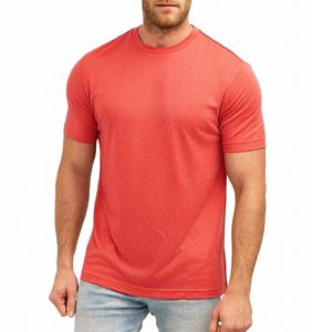 Merino Wool T Shirt Men Merino Underhirt Lätt basskikt Man Kort ärm Tee Travel Running T-shirt Snabbt torrt Anti-Edor V1QA#