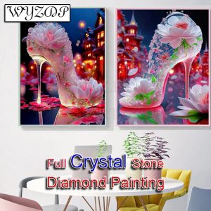 Stitch 5D DIY Crystal Diamond Painting Crystal Slipper a diamante Punta Diamante Cramoti Cross Cross Kit Diamond Art Ab Home Decor230825