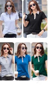 Kvinnors 2024 Summer New Short Sleeved T-shirt Kvinnor Ledande Casual Women's Sports Polo Shirt Women's T-shirt