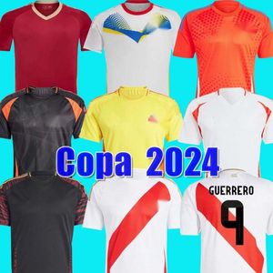 2024 Copa America Peru Piłka nożna Kolebia koszule piłkarskie Wenezuela Jerseys Men Sets Zestawy Urugwaj Football Jersey Cuevas Sosa Chile