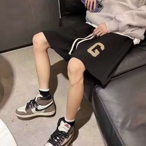 Summer Casual Korean Version of Cropped Pants, Men's Fashion Trend, Trendy Brand, Versatile Shorts, Loose Straight Leg, Thin Sports Shorts