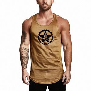 brand Workout Casual Singlets Sleevel Fi Mesh Mens Tank Top Fitn Bodybuilding Gym Sports Vest Stringer Undershirt P7x7#