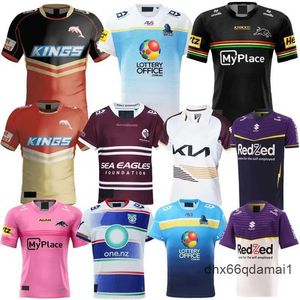 2024 Penrith Panthers Rugby Jerseys Gold Coast 24 Titans Dolphins Sea Eagles Storm Brisbane Home Away Shirts Rozmiar S-5xl E2U3