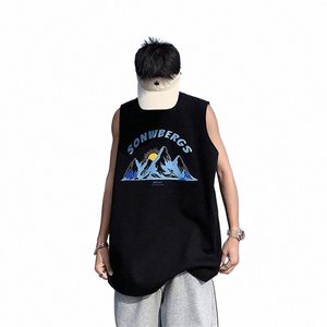 men's Causal Sleevel Shirts Print Vest Fi Graphic Tank Tops 2023 Summer Loosed Cott Tee Undershirt Beach Vests For Man N3oz#