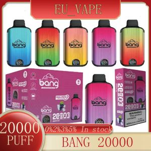 Originale Bang 20000 Puff 20k puff 20000 Sigarette elettroniche Smart Screen Vape usa e getta 0% 2% 3% 5% 25 ml Pod preriempito 650mah Batteria ricaricabile Vaper puff 20k