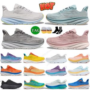 Scarpe da corsa Donna Designer Clifton 8 9 Bondi 8s Running Sport Mesh Triple Nero Bianco Nimbus Cloud Free People Wide Eggnog Blanc Sneakers assorbenti da uomo Scarpe da ginnastica